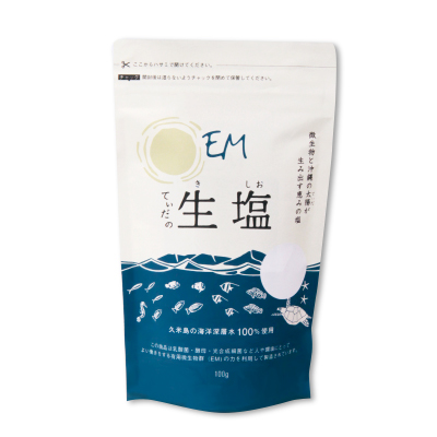 EMてぃだの生塩(きしお)　100g/袋(チャック付)
