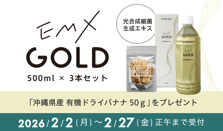 キャンペーン】EMX GOLD 500ml×3本（有機ドライバナナプレゼント